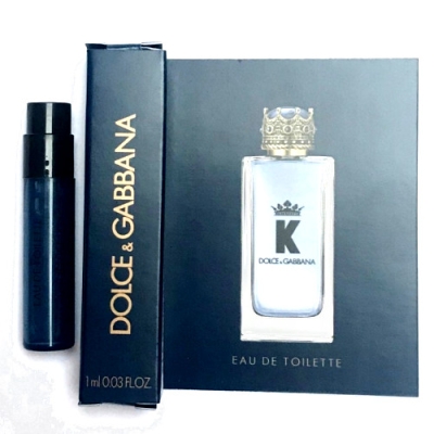 La Rive Amber King - Eau de Toilette pour Homme 100 ml,, echantillon K by Dolce Gabbana EDT 1 ml