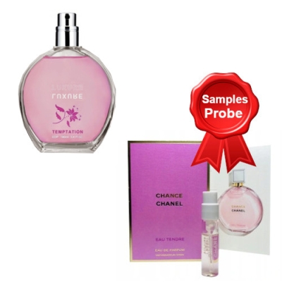 Luxure Temptation 100 ml + echantillon Chanel Chance Eau Tendre