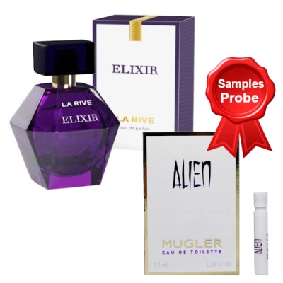 La Rive Elixir - Eau de Parfum Pour Femme 100 ml, echantillon Thierry Mugler Alien EDT 1,2