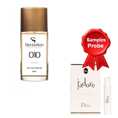 Sensation 010 - Eau de Parfum pour Femme 36 ml, echantillon Dior Jadore