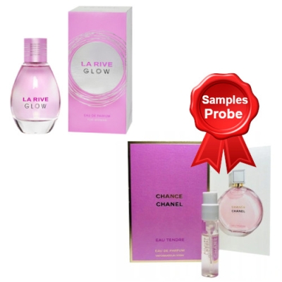 La Rive Glow 100 ml + echantillon Chanel Chance Eau Tendre