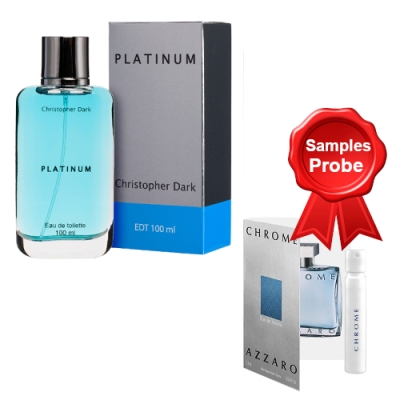 Christopher Dark Platinum Men 100 ml + echantillon Azzaro Chrome