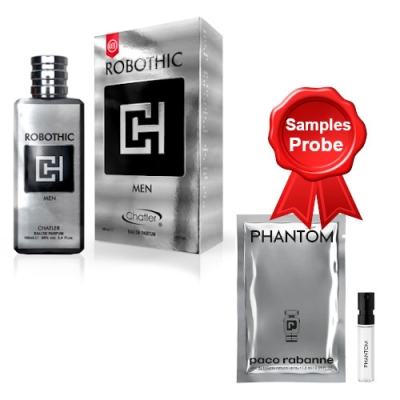 Chatler Robothic Men 100 ml + echantillon Paco Rabanne Phantom