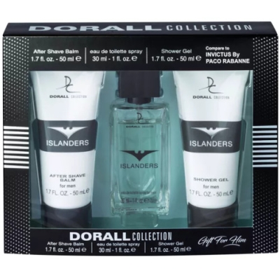 Dorall Islanders - Set pour Homme, Eau de Toilette, Baume à raser, Gel Douche